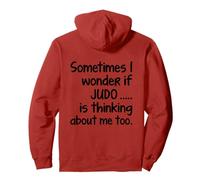 JE ME DEMANDE SI JUDO Funny Martial Arts Student Fighter Sweat à Capuche