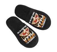 Je Me Demande Si La Pizza Pense Aussi À Moi Pantoufle Doux Pantoufles Automne Chausson Pour Unisex Femme Homme L