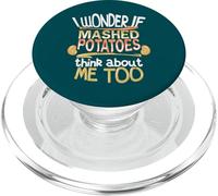 Je me Demande si la purée de Pommes de Terre Pense à Moi Aussi PopSockets PopGrip pour MagSafe