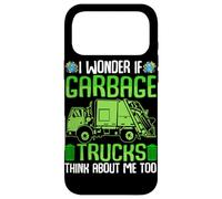 Je me Demande si Les camions à ordures pensent Aussi à Moi Coque pour iPhone 17 Pro Max