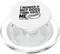 Je me Demande si Les Hot Dogs pensent Aussi à Moi PopSockets PopGrip pour MagSafe