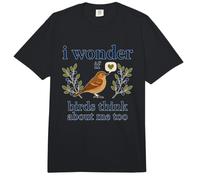 Je me Demande si Les Oiseaux pensent trop à Moi ; J'adore Observer Les Oiseaux Comfort Colors Adult Heavyweight T-Shirt