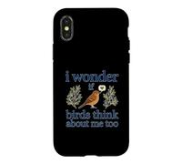 Je me Demande si Les Oiseaux pensent trop à Moi ; J'adore Observer Les Oiseaux Coque pour iPhone X/XS