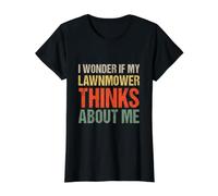 Je me Demande si ma Tondeuse à Gazon Pense Aussi à Moi T-Shirt Graphique avec Valeur