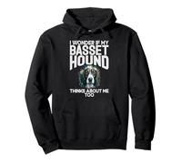 Je me Demande si Mon Basset Hound Pense à Moi Aussi Basset Hound Sweat à Capuche
