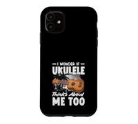Je me Demande si Mon ukulélé Pense de Moi de façon trop drôle Coque pour iPhone 11
