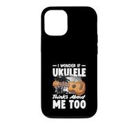 Je me Demande si Mon ukulélé Pense de Moi de façon trop drôle Coque pour iPhone 12/12 Pro