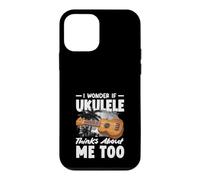 Je me Demande si Mon ukulélé Pense de Moi de façon trop drôle Coque pour iPhone 12 Mini