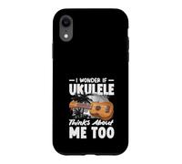 Je me Demande si Mon ukulélé Pense de Moi de façon trop drôle Coque pour iPhone XR