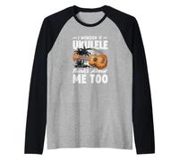 Je me Demande si Mon ukulélé Pense de Moi de façon trop drôle Manche Raglan