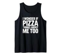 Je me Demande si Pizza Pense Aussi à Moi Débardeur