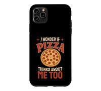 Je me Demande si Pizza Pense Que Je suis Un Amateur de Cuisine trop drôle Coque pour iPhone 11 Pro Max