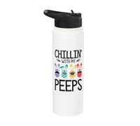 Je me détends avec mes potes Stainless Steel Insulated Water Bottle