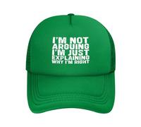 Je me Dispute, j'explique Juste Pourquoi J'Ai Raison. Casquette de Baseball Unisexe en Maille.