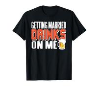 Je me marie boissons sur moi amis T-Shirt