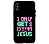 Je me Mets Juste à Genoux pour Jésus | Religion Église Dieu Coque pour iPhone X/XS