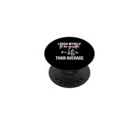 Je me Pousse à être supérieur à l'équation mathématique Moyenne PopSockets PopGrip Adhésif