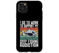 Je me rends au Travail pour Soutenir ma dépendance à la pêche à la Carpe Coque pour iPhone 11 Pro Max