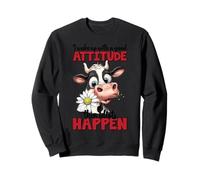 Je me réveille avec Une Bonne Attitude, Puis des Idiots arrivent Sweatshirt