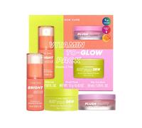Je me rosera Care Skincare Set - Vitamin To Glow Pack | Gift de fete des meres Set Gift Gift Set serum Creme Masque a levres Eclairage du trio de