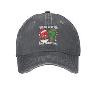 Je me Sens comme chez Moi ! Ce Chapeau de Noël Amusant 6 7 Noël Six Seven Casquette en Jean délavé