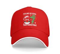 Je me Sens comme Une Femme de 67 Ans. Ce Chapeau de Noël est drôle et Original. Casquette de Baseball Six Seven.