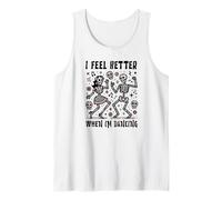 Je me Sens Mieux Quand Je Danse Citation de Danse rétro Débardeur