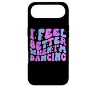 Je me Sens Mieux Quand Je Danse, Danseuse de Ballet Girl Groovy Art Coque pour iPhone Air