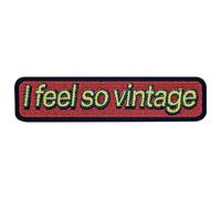 Je me sens si vintage Brodé à Repasser ou à Coudre Patch