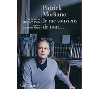 Patrick Modiano – Je me souviens de tout... – Gallimard – Livre CD (Textes lus)