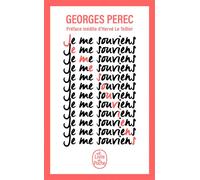 Je me souviens - Georges Perec - Lgf - Poche - Roman