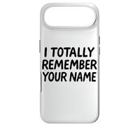 Je me Souviens Totalement de Ton nom White Lie Party Funny Sarcastic Coque pour iPhone Air