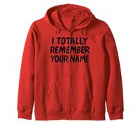 Je me Souviens Totalement de Ton nom White Lie Party Funny Sarcastic Sweat à Capuche