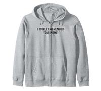 Je me Souviens Totalement de Ton nom White Lie Party Funny Sarcastic Sweat à Capuche