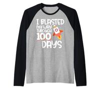Je me suis frayé Un Chemin à Travers 100 Jours d'espace Scolaire Amusant Manche Raglan