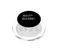 Je me suis réveillé à la Recherche d'humour Fantastique et drôle de Confiance PopSockets PopGrip pour MagSafe