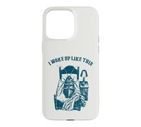 Je me suis réveillé comme ça Humour littéraire de la Coque pour iPhone 15 Pro Max