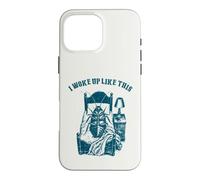 Je me suis réveillé comme ça Humour littéraire de la Coque pour iPhone 16 Pro Max