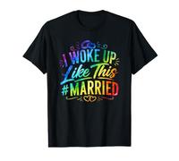Je me suis réveillé comme ce Jeune marié et drôle T-Shirt Graphique avec Valeur