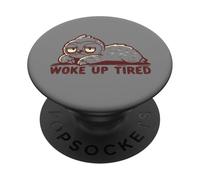 Je me suis réveillé fatigué PopSockets PopGrip Adhésif