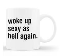 Je Me Suis Réveillée Sexy À Mort Encore Une Fois Tasse À Café Avec Poignée Tasse Drôle Tasses 330Ml Pour Collègue Ami Chocolat Chaud