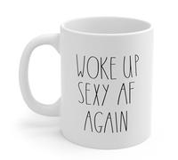 Je Me Suis Réveillée Super Sexy Encore Une Fois Tasse Avec Poignée Tasses Porcelaine Tasse À Café 330Ml Pour Thé Ami Lait