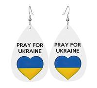 Je me tiens avec des boucles d'oreilles en cuir d'ukraine pour les femmes pendantes boucle d'oreille pendentif avec crochet cadeaux pour fille adulte