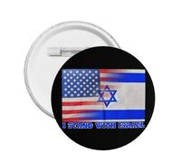 Je me tiens avec Israël épingle drapeau américain prier pour Israël épingle Israël forte épingle j'aime Israël épingle Israël bouton rond badge épingle médaille épingles broche fournitures de fête é