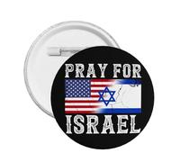 Je me tiens avec l'épingle d'Israël Priez pour Israël Épingle forte Support américain avec l'épingle d'Israël Soutenez l'épingle d'Israël Nous sommes avec les badges d'Israël Épingles à boutons Bouton