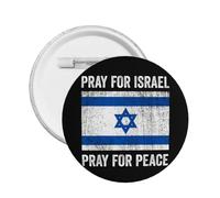 Je me tiens avec l'épingle d'Israël Priez pour Israël Épingle forte Support américain avec l'épingle d'Israël Soutenez l'épingle d'Israël Nous sommes avec les badges d'Israël Épingles à boutons Bouton