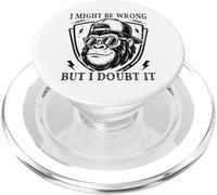 Je me Trompe Peut-être, mais Je Doute Que ce Soit Un Dicton Sarcastique Amusant PopSockets PopGrip pour MagSafe