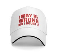 Je me Trompe Peut-être, mais j'en Doute. Casquette de Baseball pour Homme et Femme. Casquette de Camionneur.