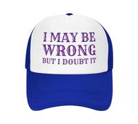 Je me Trompe Peut-être, mais j'en Doute. Casquette en Maille pour Homme et Femme. Casquette de Baseball. Casquette de Camionneur.