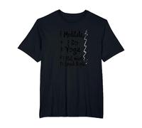 Je médite, Je Fais du Yoga, J'Ai Toujours Envie de gifler Les Gens T-Shirt, Homme Grandes Tailles, Noir, 3X Tall
